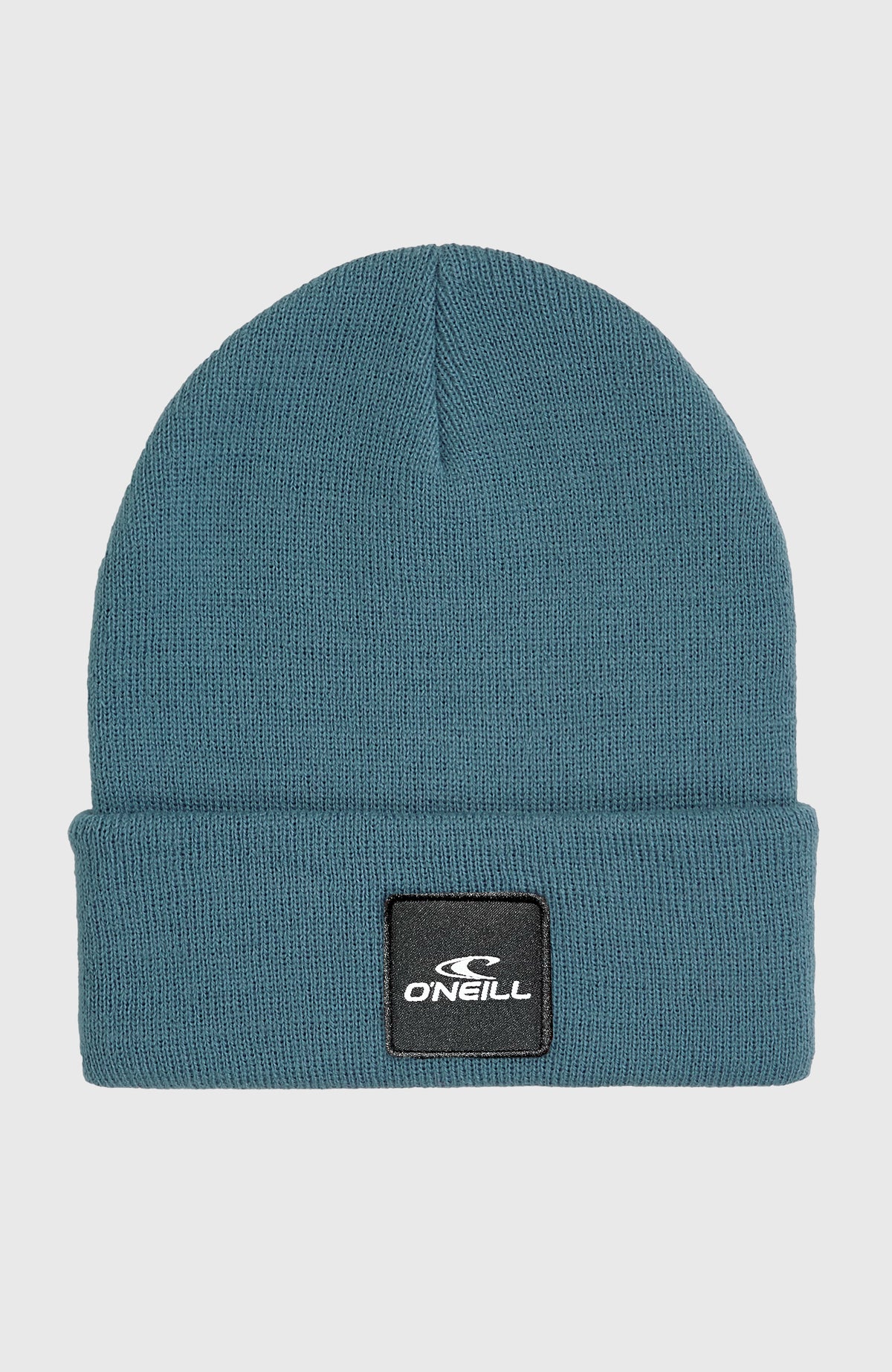 O'Neill Snow Beanie für Jungen, blau, freigestellt von vorne mit Umschlag und Logo-Patch