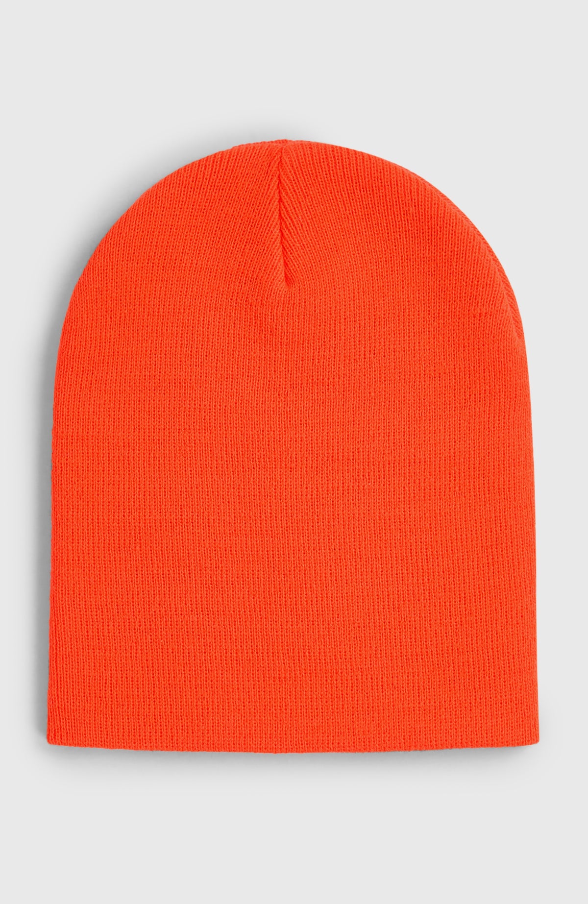 Rote Dolomite Beanie für Jungen, freigestellt von hinten in schlichter Rückansicht