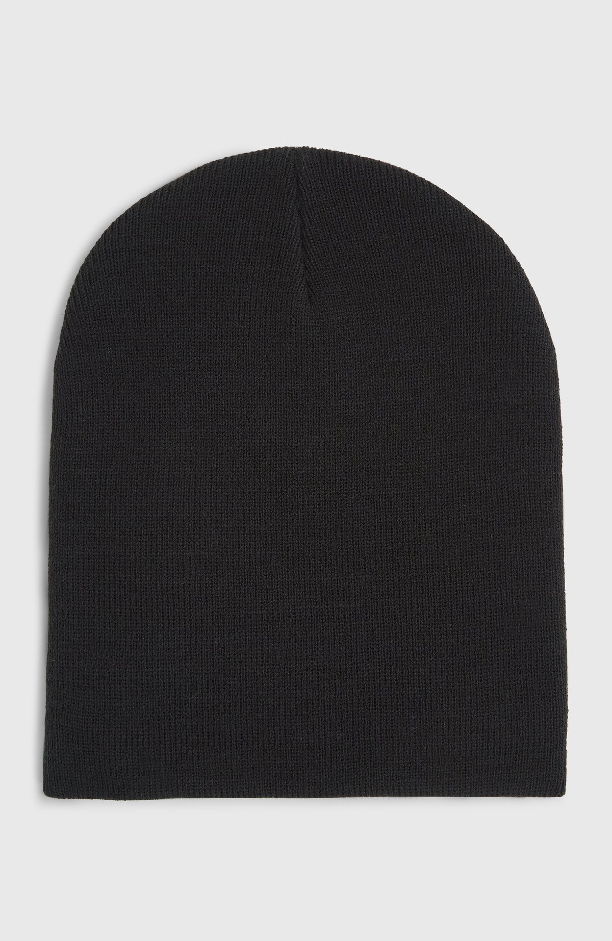 Dolomite Beanie für Jungen, schwarz, unifarben und ohne Print, flach liegend von hinten