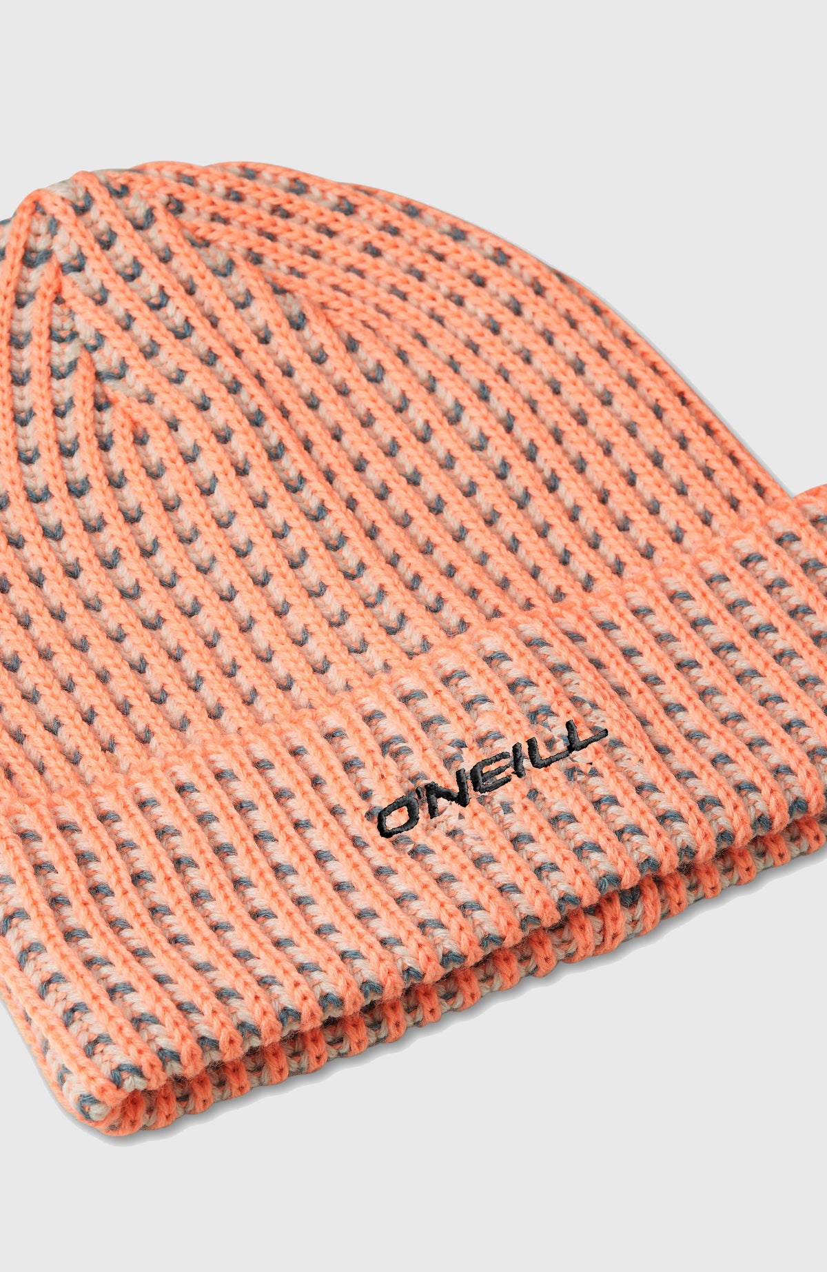 O'Neill Grid Beanie | Funky Peach Colour Block