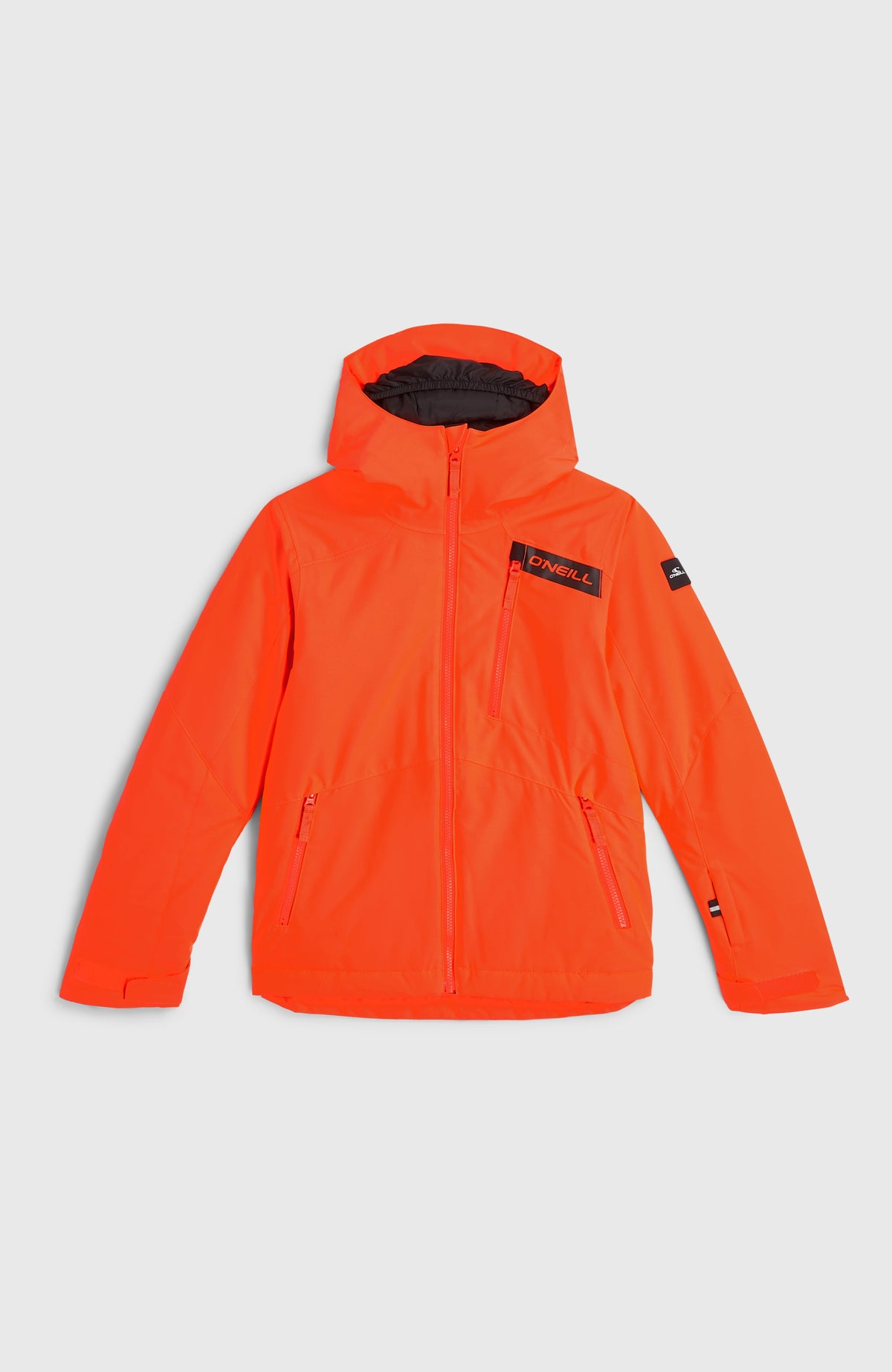 FWC'Cruz Skijacke für Jungen, rot, flach liegend von vorne mit Brusttasche