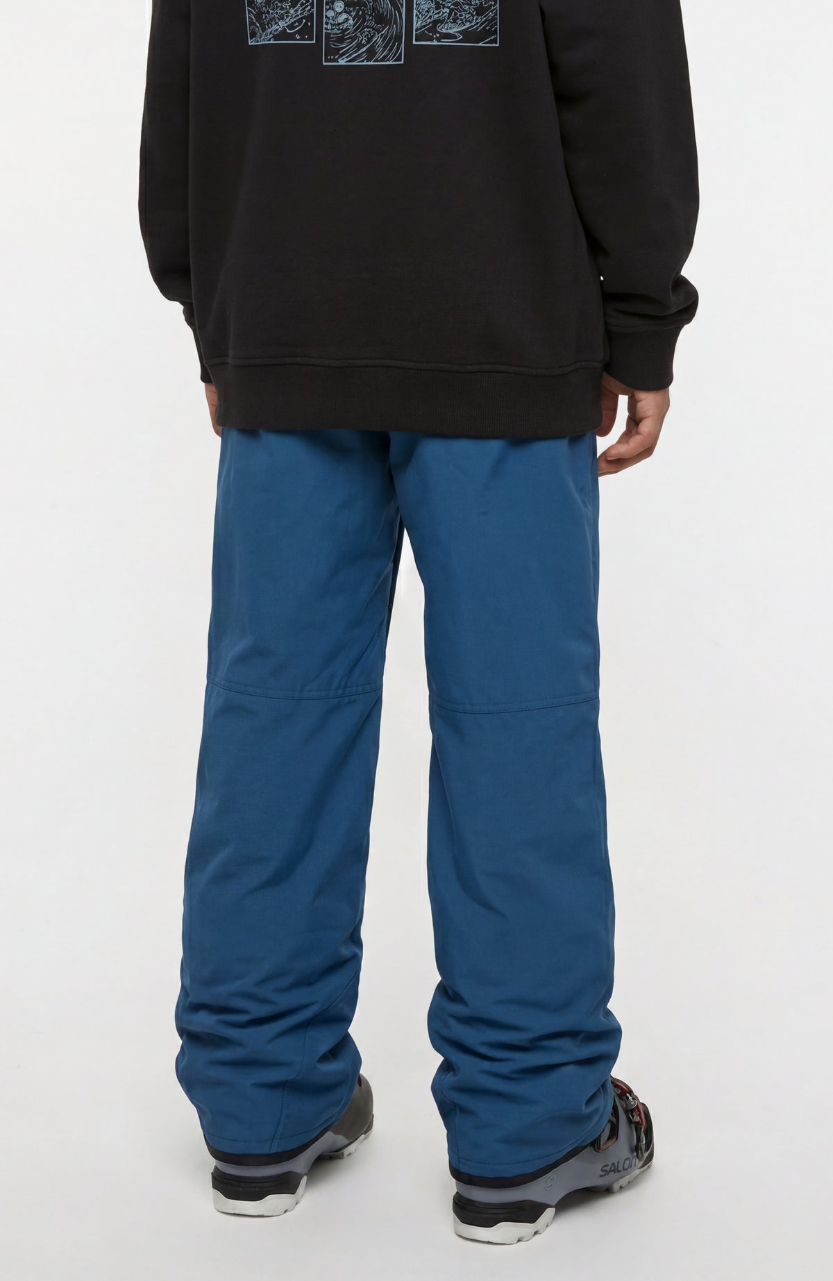 FWC'Cruz Skihose für Jungen, blau, Rückansicht, getragen am Model mit sichtbaren Teilungsnähten