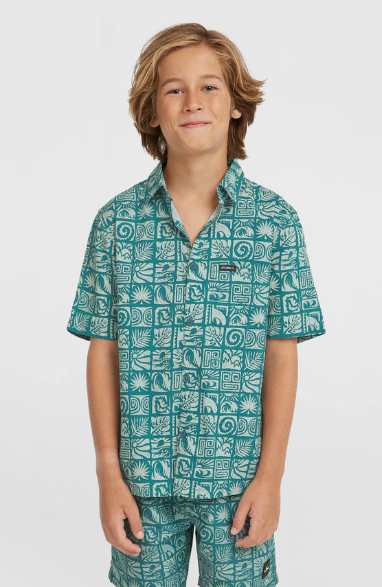 Print-Shirt | Blue Bricks