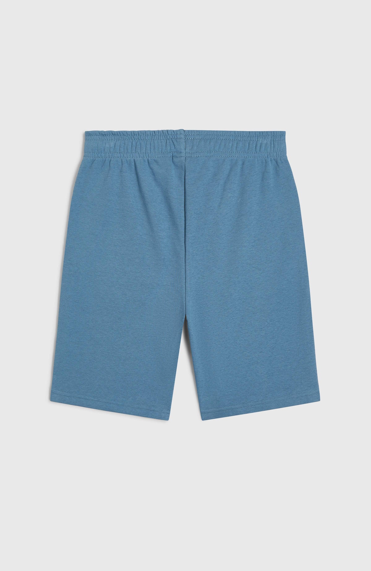 Logo Sweatshorts für Jungen, blau, flach liegend von hinten
