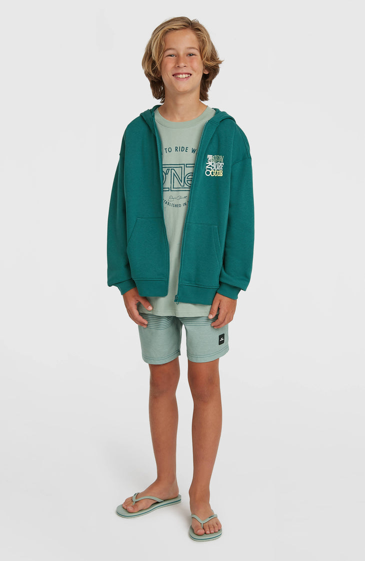 Graphic Kapuzenjacke mit Reißverschluss | Botanical Heat