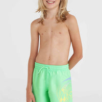 Circle Surfer 14'' Badehose | Neon Green Circle Surfer Gradient Panel