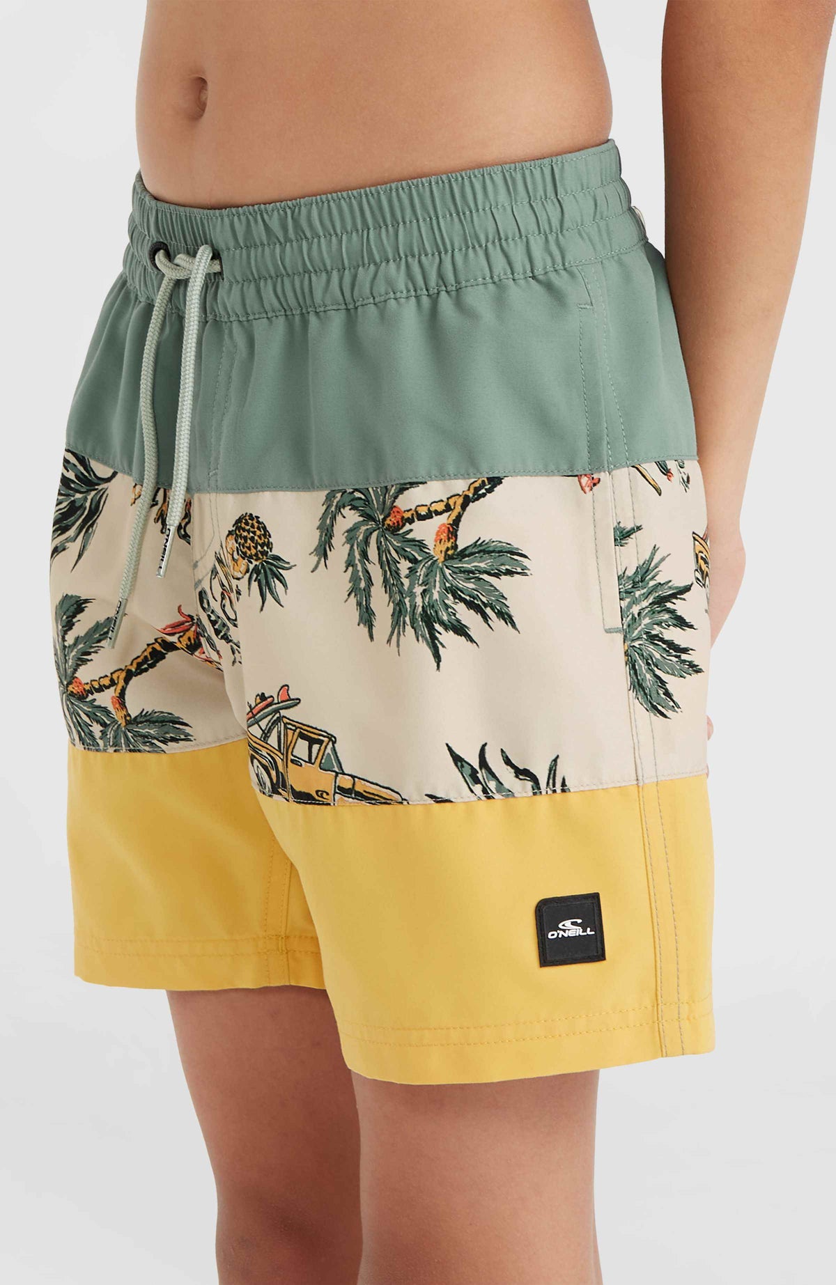 Mix and Match Cali Block 13'' Badehose | Beige Venice Beach