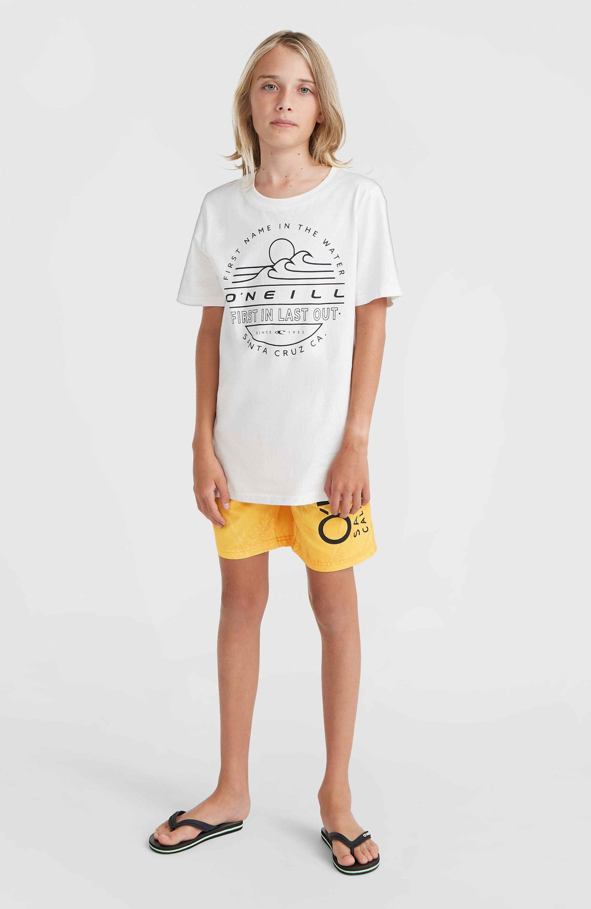 Mix and Match Cali Floral 14'' Badehose | Yellow Tonal Tropicana