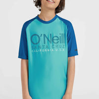 Essentials Cali Shortsleeve-Schwimmshirt | Neon Blue