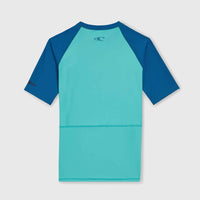 Essentials Cali Shortsleeve-Schwimmshirt | Neon Blue