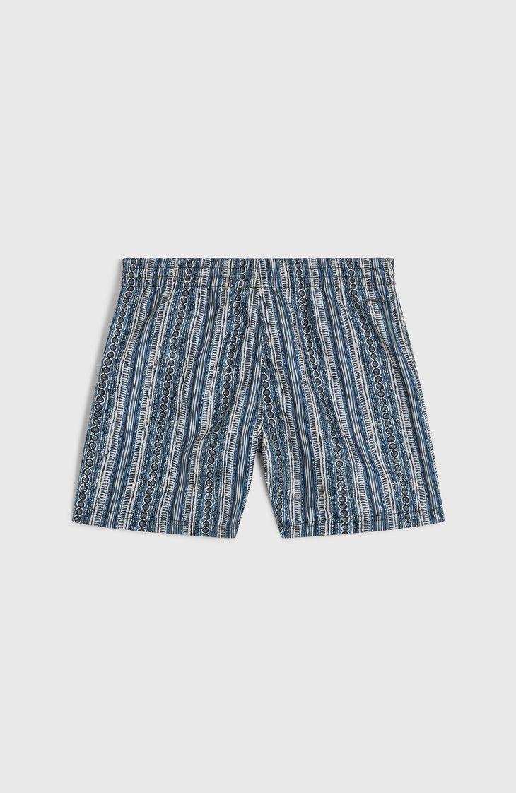 Cali 14'' Badehose | Blue Pressed Lines