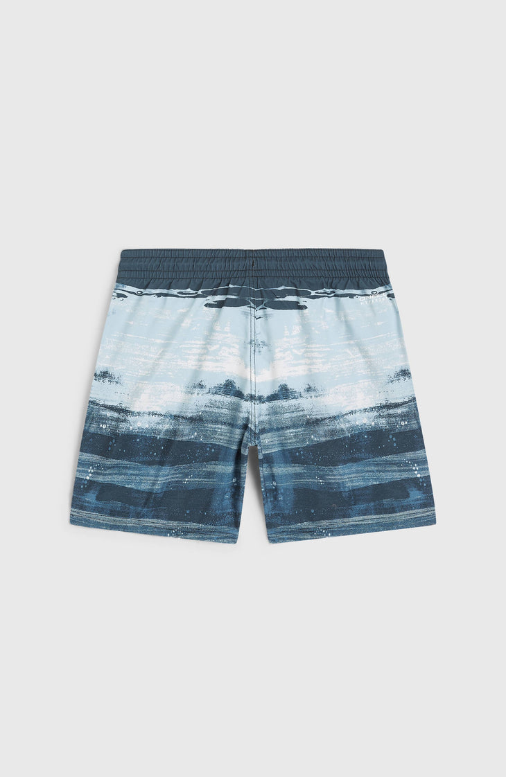 Cali Gradient 14'' Badehose | Blue Melted Stripe Boys