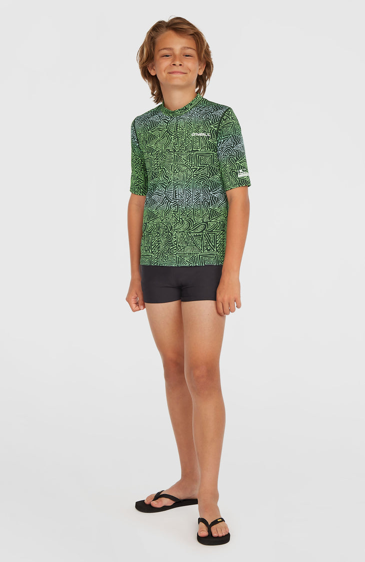 Shortsleeve-Schwimmshirt | Blue Gradikat