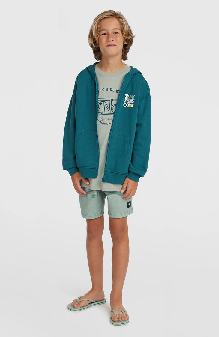 O'Neill Logo Stripe Badehose | Boys Green Heritage O'Neill