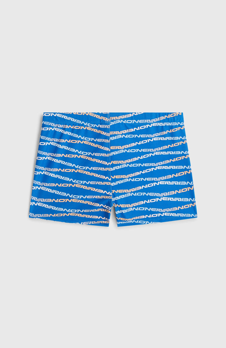 O'Neill Print Racer Badehose | Blue Boys Gradient Stripe