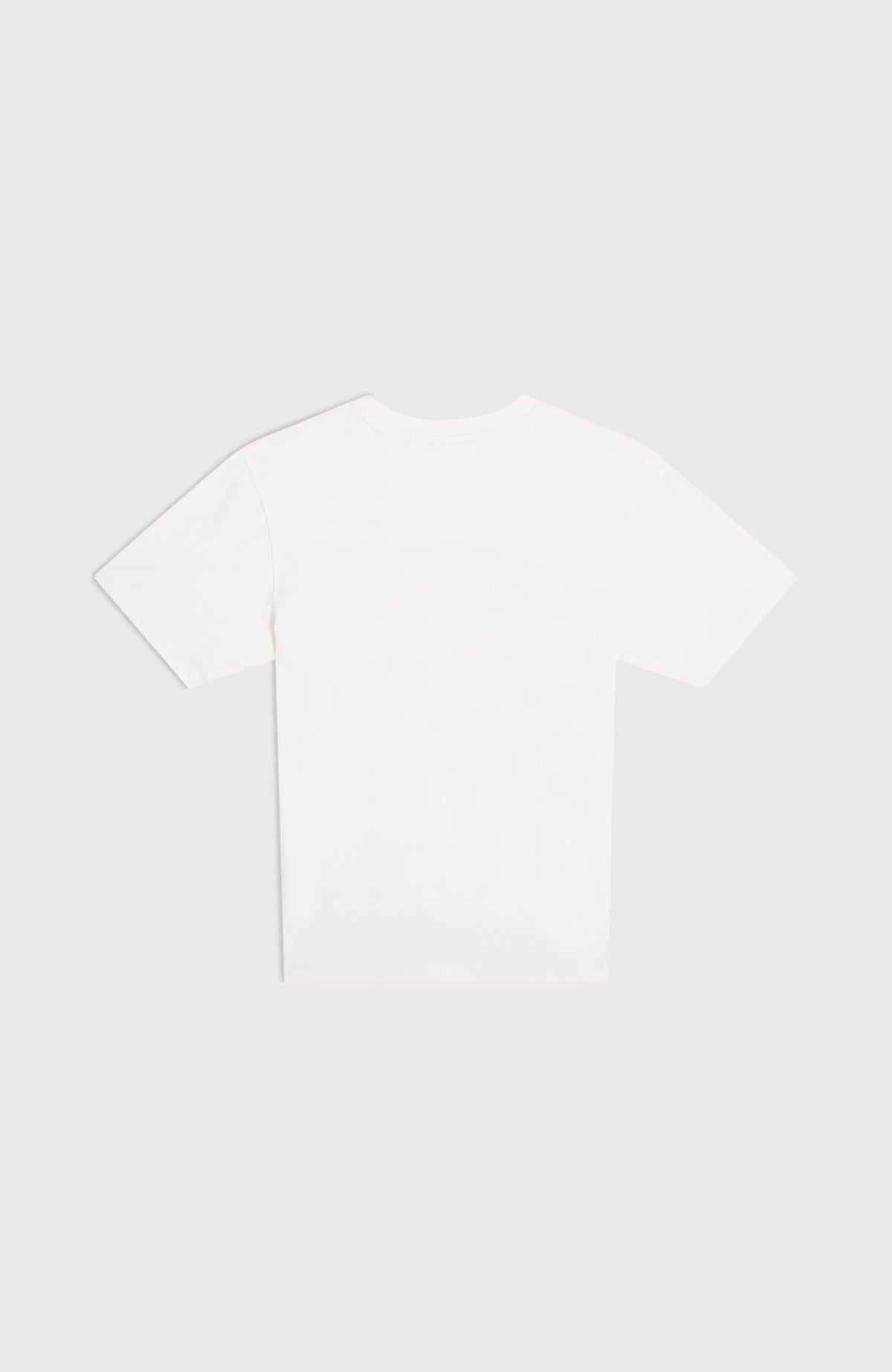 Stripe T-Shirt für Jungen, weiß, flach liegend von hinten