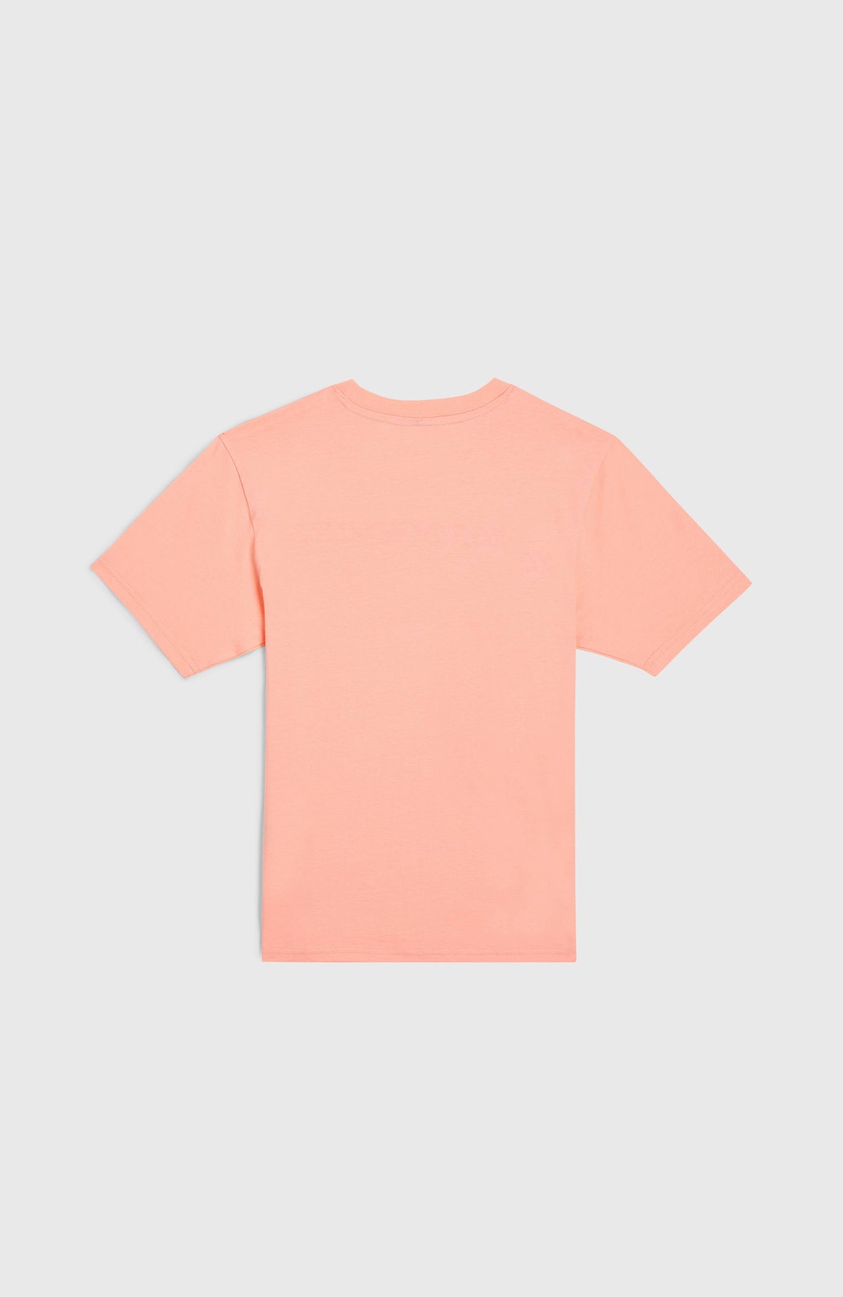 Stripe T-Shirt für Jungen, pink mit Logo-Print in Schwarz und Weiß, flach liegend von hinten