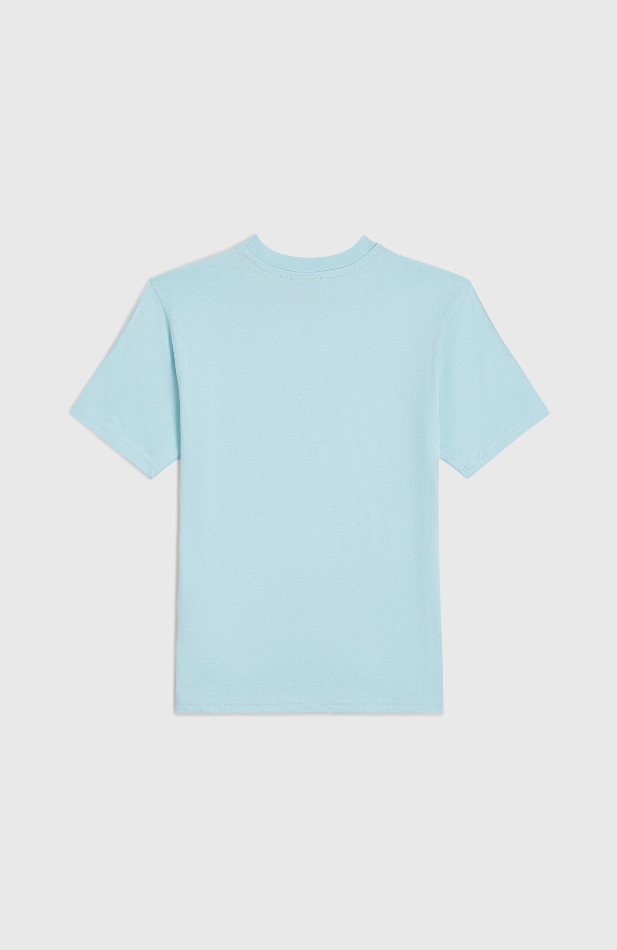 Jack O'Neill Muir T-Shirt für Jungen, blau, flach liegend von hinten, unifarbene Rückseite