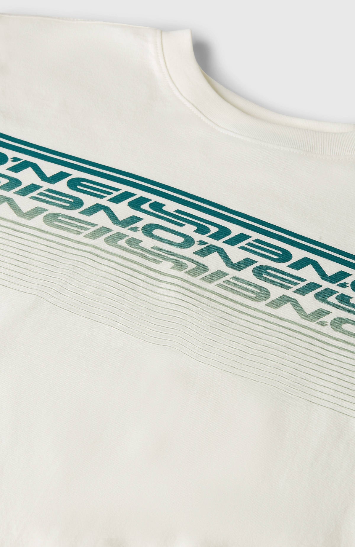 O'Neill Logo Stripe T-Shirt | Snow White