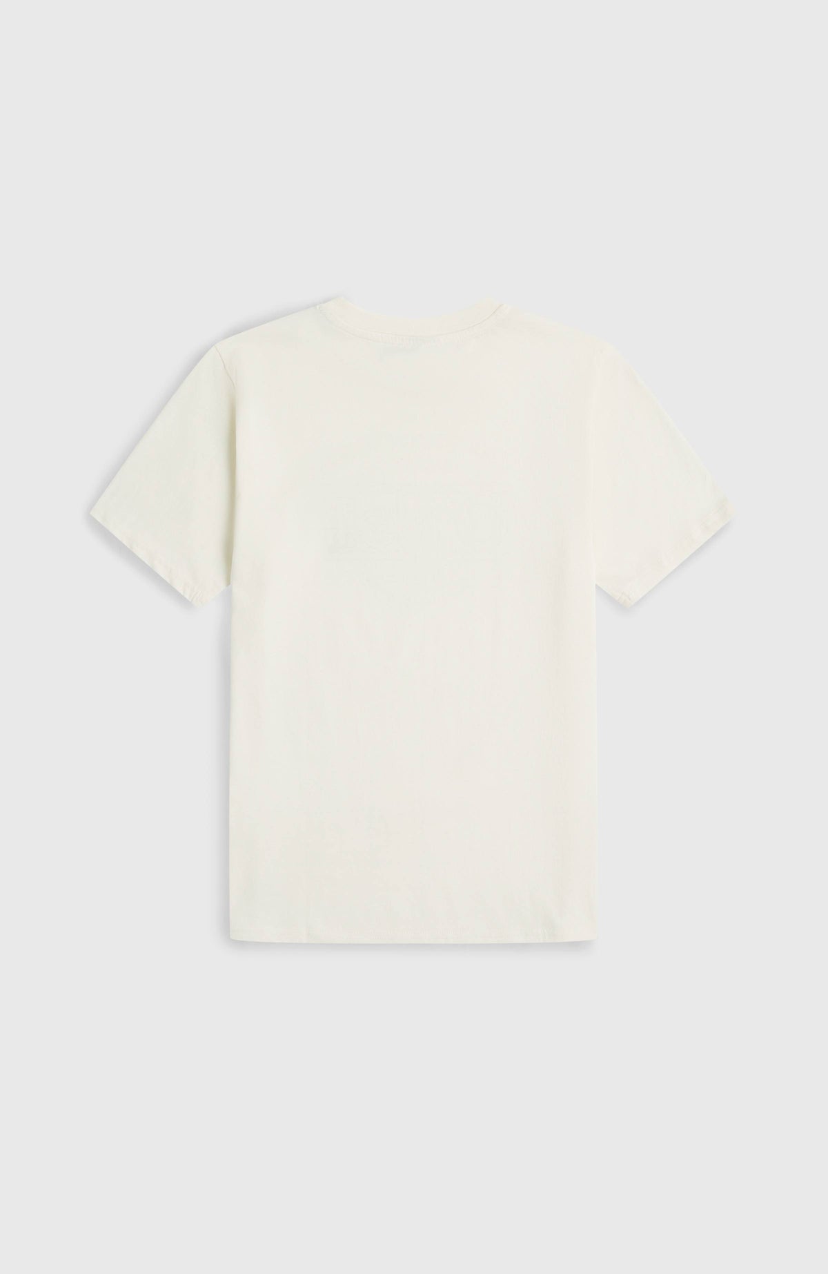 Muir T-Shirt für Jungen, weiß, flach liegend von hinten mit unifarbener Rückseite