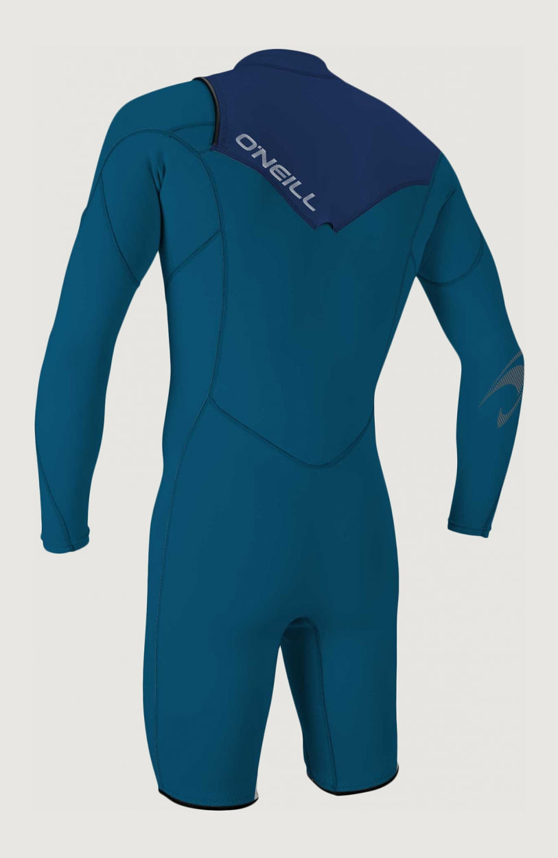 Hammer 2mm Neoprenanzug für Herren, blau, freigestellt von hinten mit Logo-Print