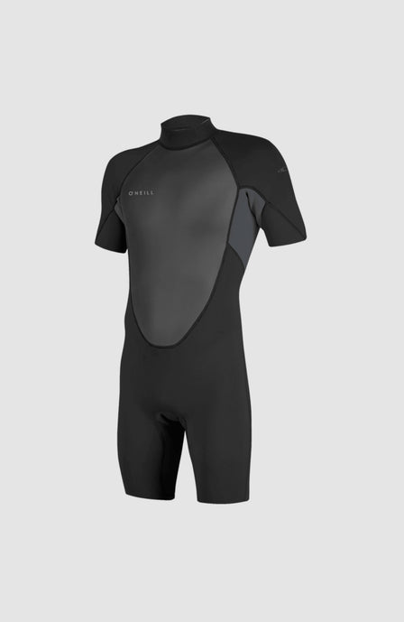Reactor-2 2mm Back Zip Short Sleeve Spring Wetsuit | BLK/GRAPH