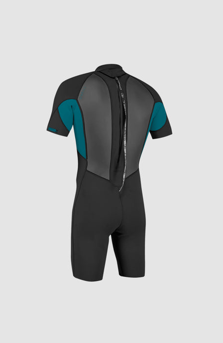 Reactor-2 2mm Back Zip Short Sleeve Spring Wetsuit | BLACK/TIDE POOL