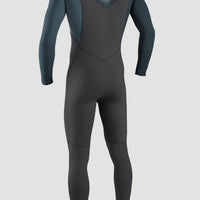 Hyperfreak 3/2mm Chest Zip Full Wetsuit | GUN METAL/CADET BLUE