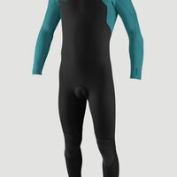 Hyperfreak 3/2mm Chest Zip Full Wetsuit | BLACK/TIDE POOL