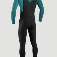 Hyperfreak 3/2mm Chest Zip Full Wetsuit | BLACK/TIDE POOL