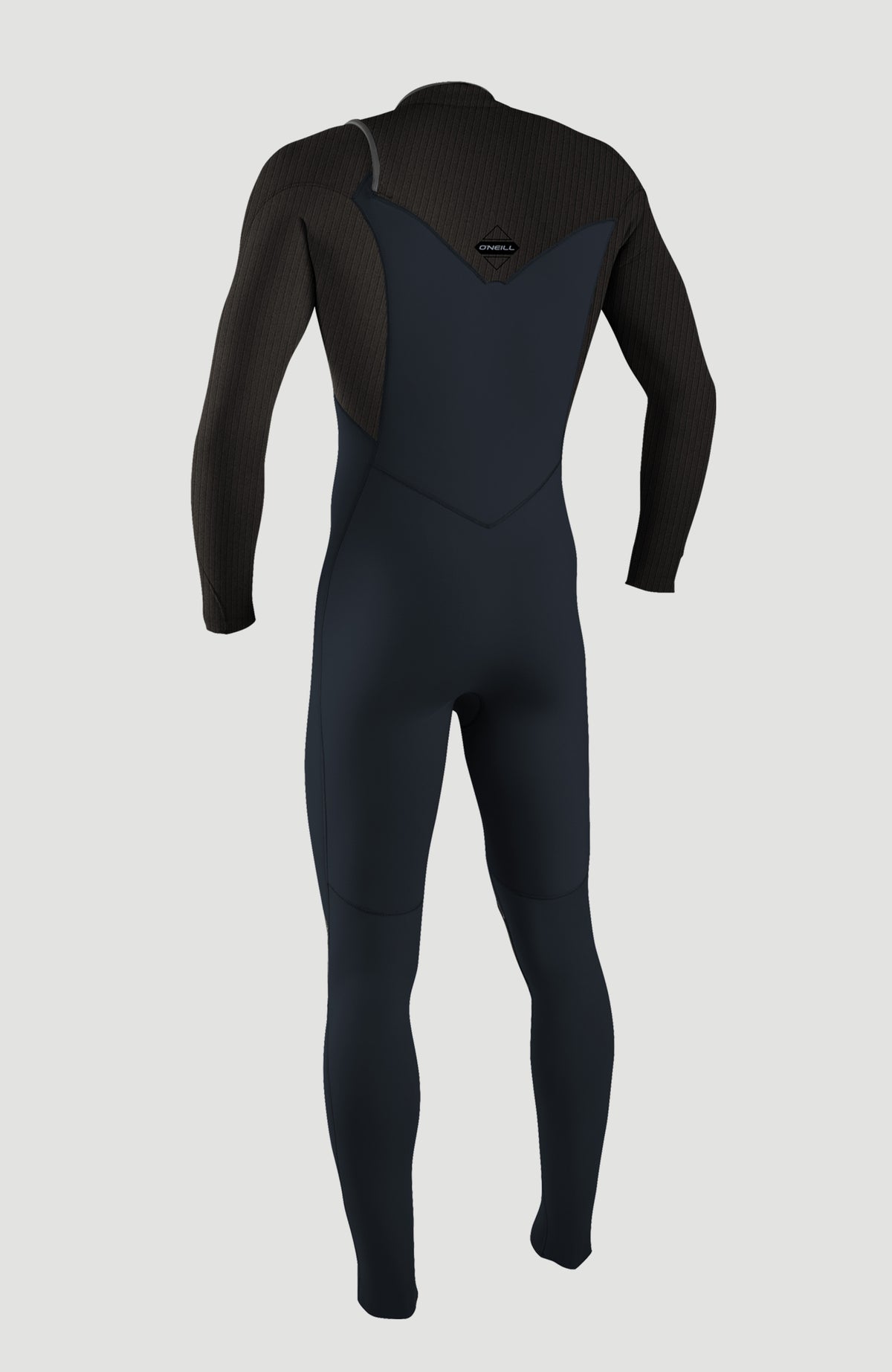 Hyperfreak Plus Neoprenanzug für Herren, blau, freigestellt von hinten, mit Logo-Print am oberen Rücken