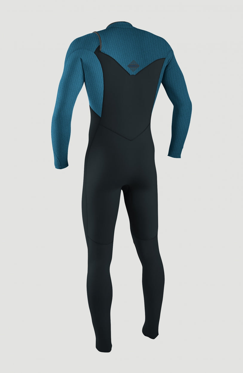 Hyperfreak Plus Neoprenanzug für Herren, schwarz, freigestellt von hinten mit kontrastierenden Einsätzen