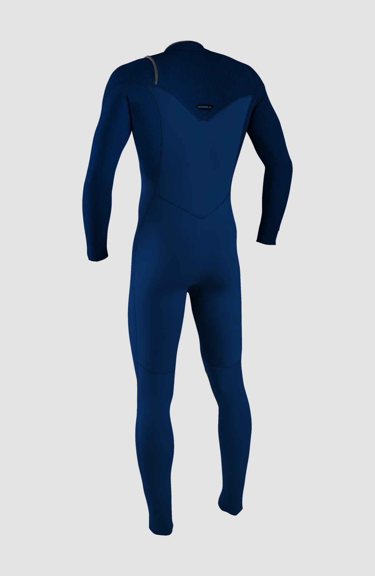 Hyperfreak Plus Neoprenanzug für Herren, blau, freigestellt von hinten mit Logo-Print auf der Rückseite
