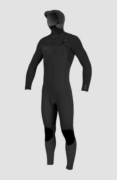 Hyperfreak Plus 4/3mm Chest Zip Hood | BLACK/BLACK
