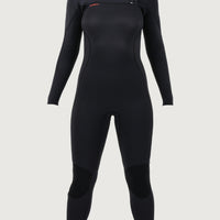 Hyperfreak Plus 3/2mm Chest Zip Full Wetsuit | BLACK/BLACK