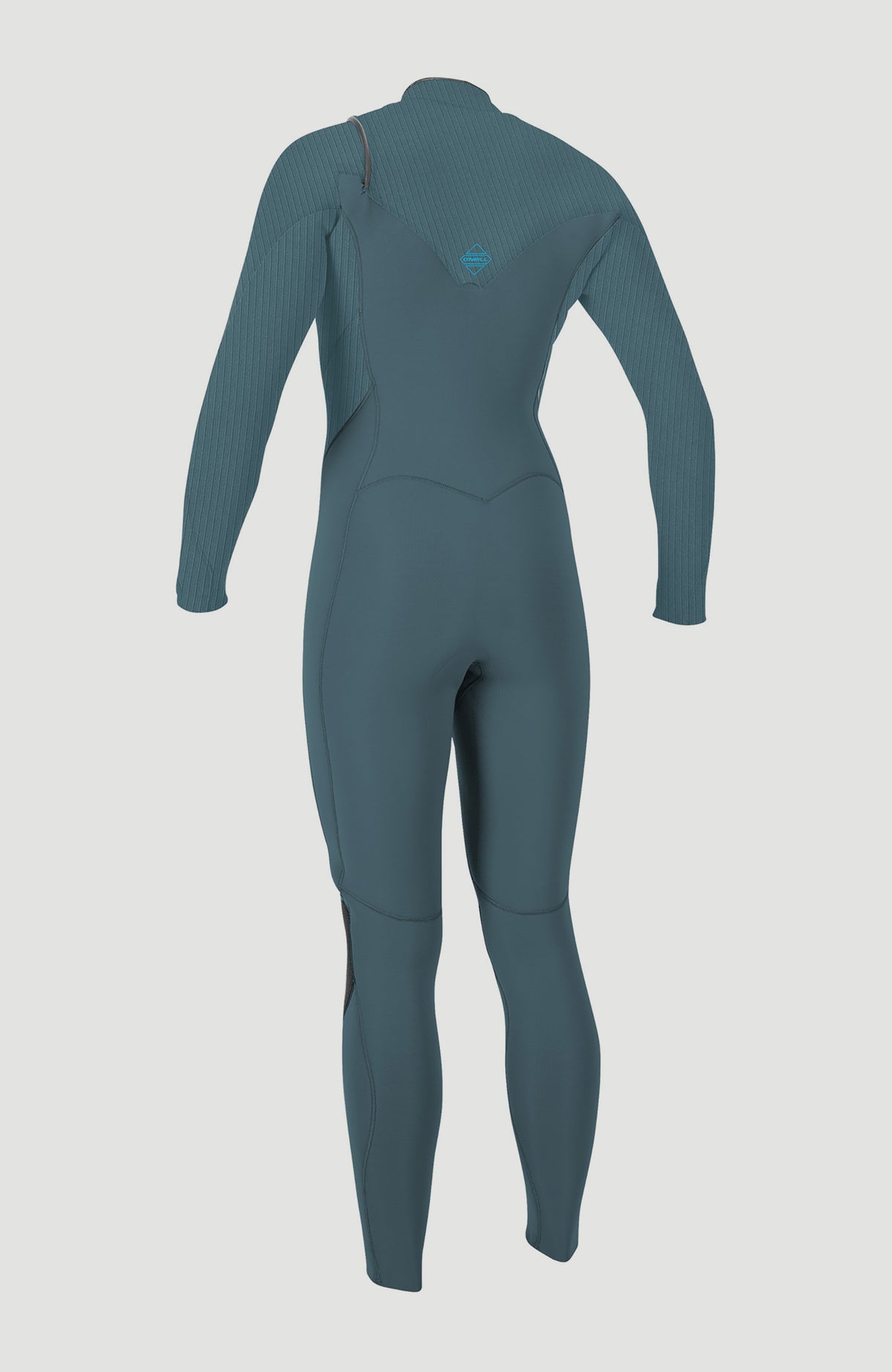 Hyperfreak Plus Neoprenanzug für Damen, blau, freigestellt von hinten mit Logo-Print auf der oberen Rückseite