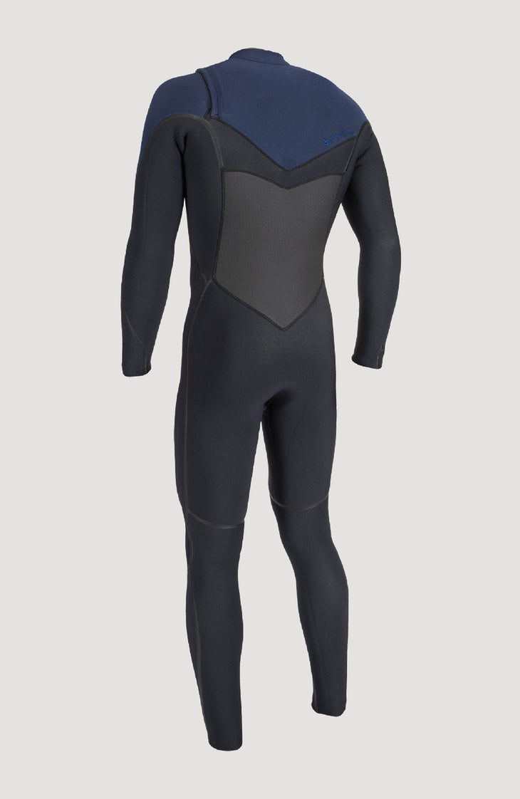 Psycho Tech 4/3mm Chest Zip Full Wetsuit | BLACK/NAVY