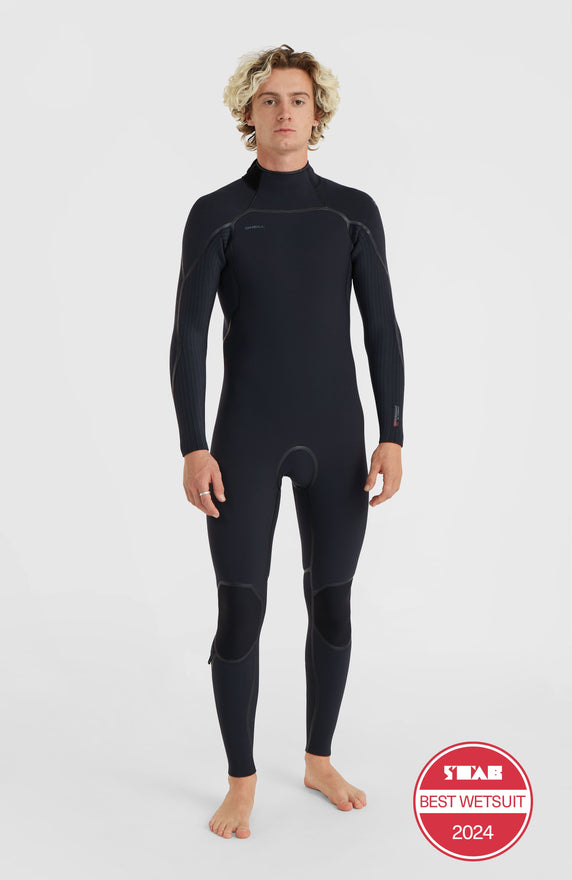Hyperfreak Plus 4/3mm Chest Zip Full Wetsuit | BLACK/BLACK