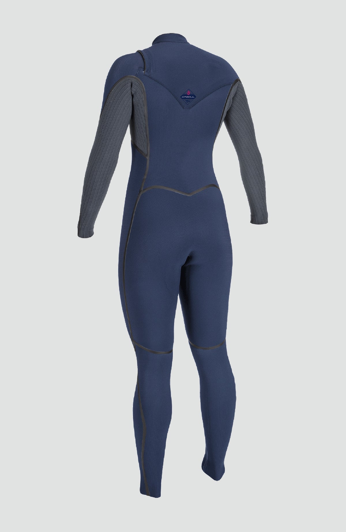 Hyperfreak Fire Neoprenanzug für Damen, blau, freigestellt von schräg hinten mit Logo-Print