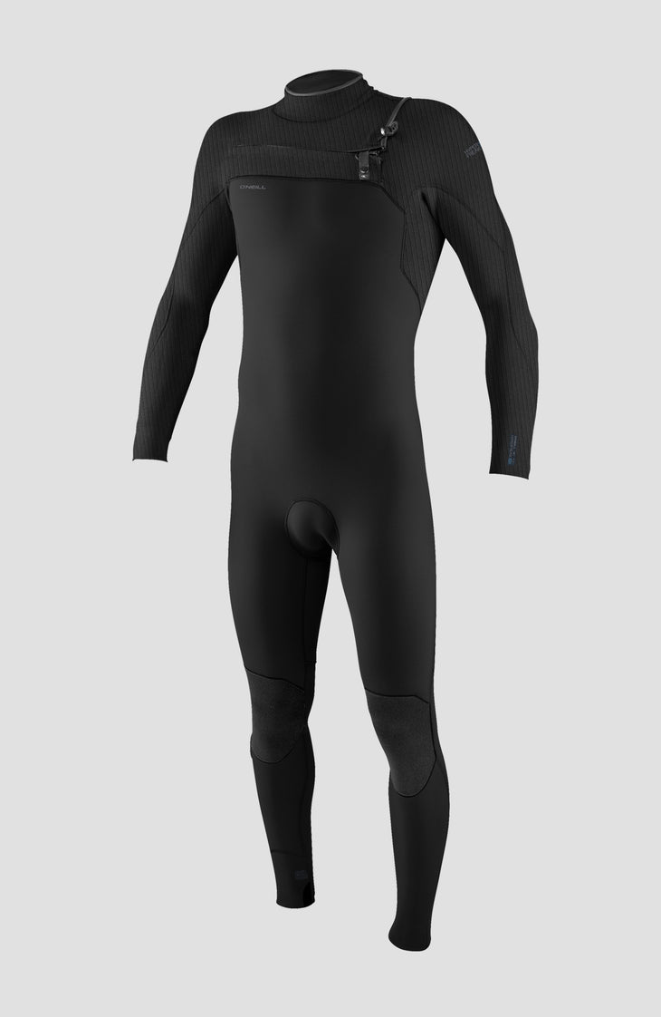 Hyperfreak Wind Plus 4/3mm Chest Zip Full Wetsuit | BLACK/BLACK