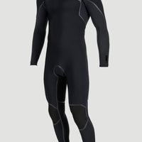 Hyperfreak Fire 3/2+mm Chest Zip Full Wetsuit | BLACK/BLACK