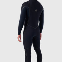 Hyperfreak Fire 3/2+mm Chest Zip Full Wetsuit | BLACK/BLACK