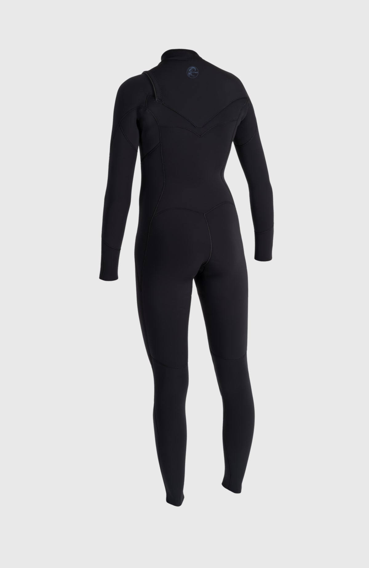 O'Riginal RG8 3/2 Chest Zip Full Wetsuit Neoprenanzug für Damen, schwarz, freigestellt von hinten
