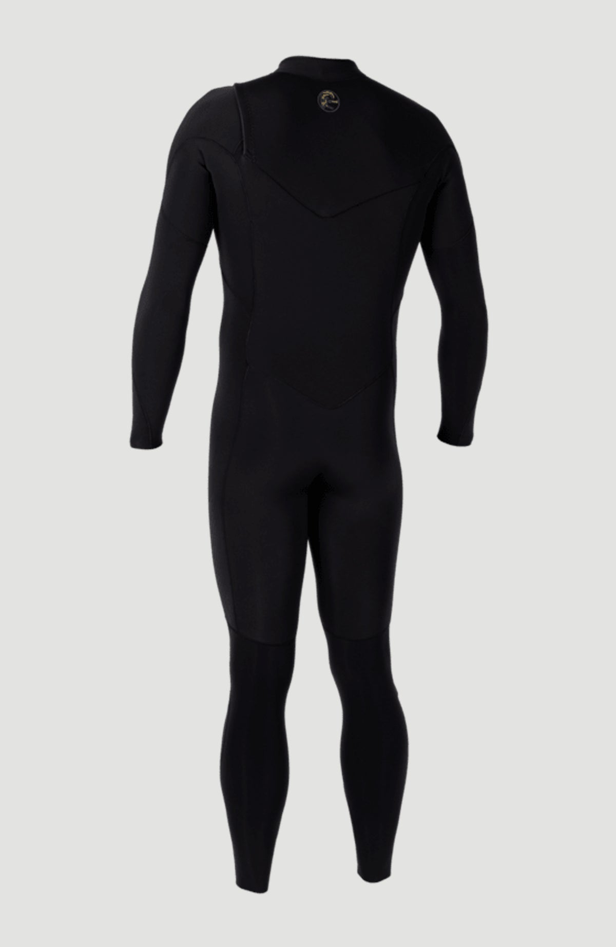 O'Riginals RG8 Neoprenanzug für Herren, schwarz, freigestellt von hinten, mit kleinem Logo unter dem Kragen