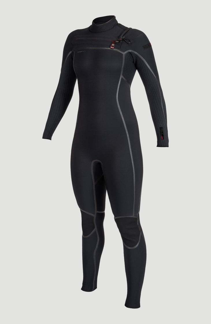 Hyperfreak Fire Plus 5/4mm Chest Zip Full Wetsuit | BLACK/BLACK