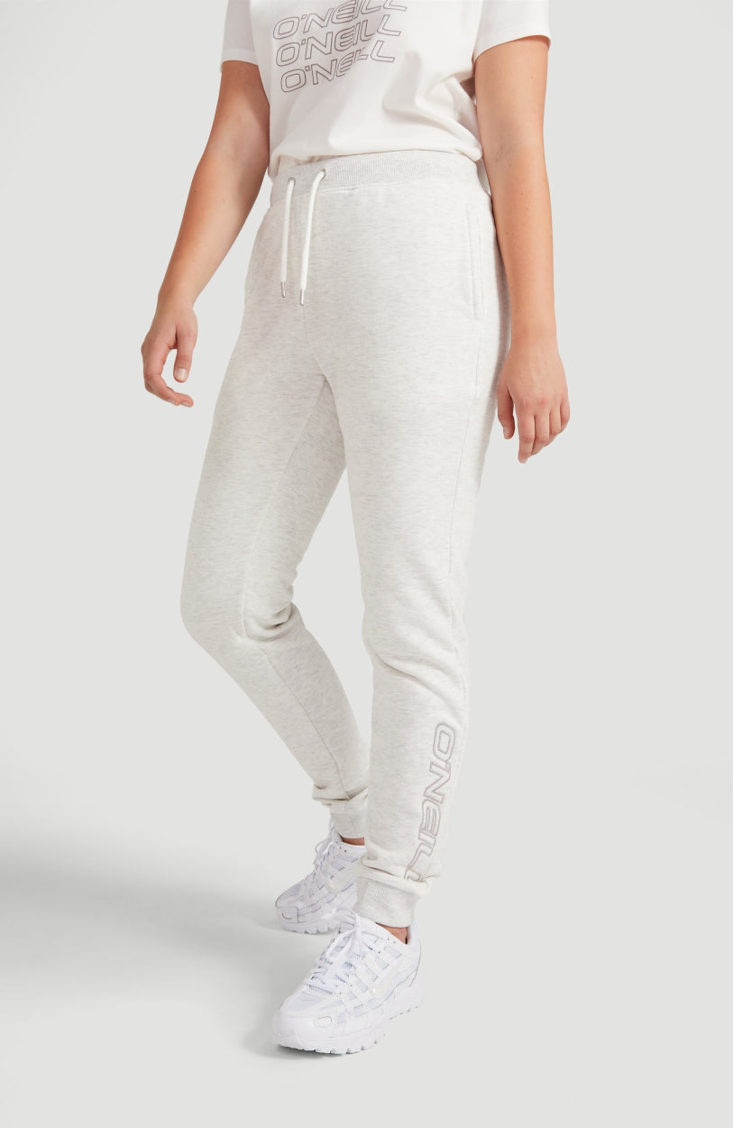 High Waist Jogginghose | White Melee