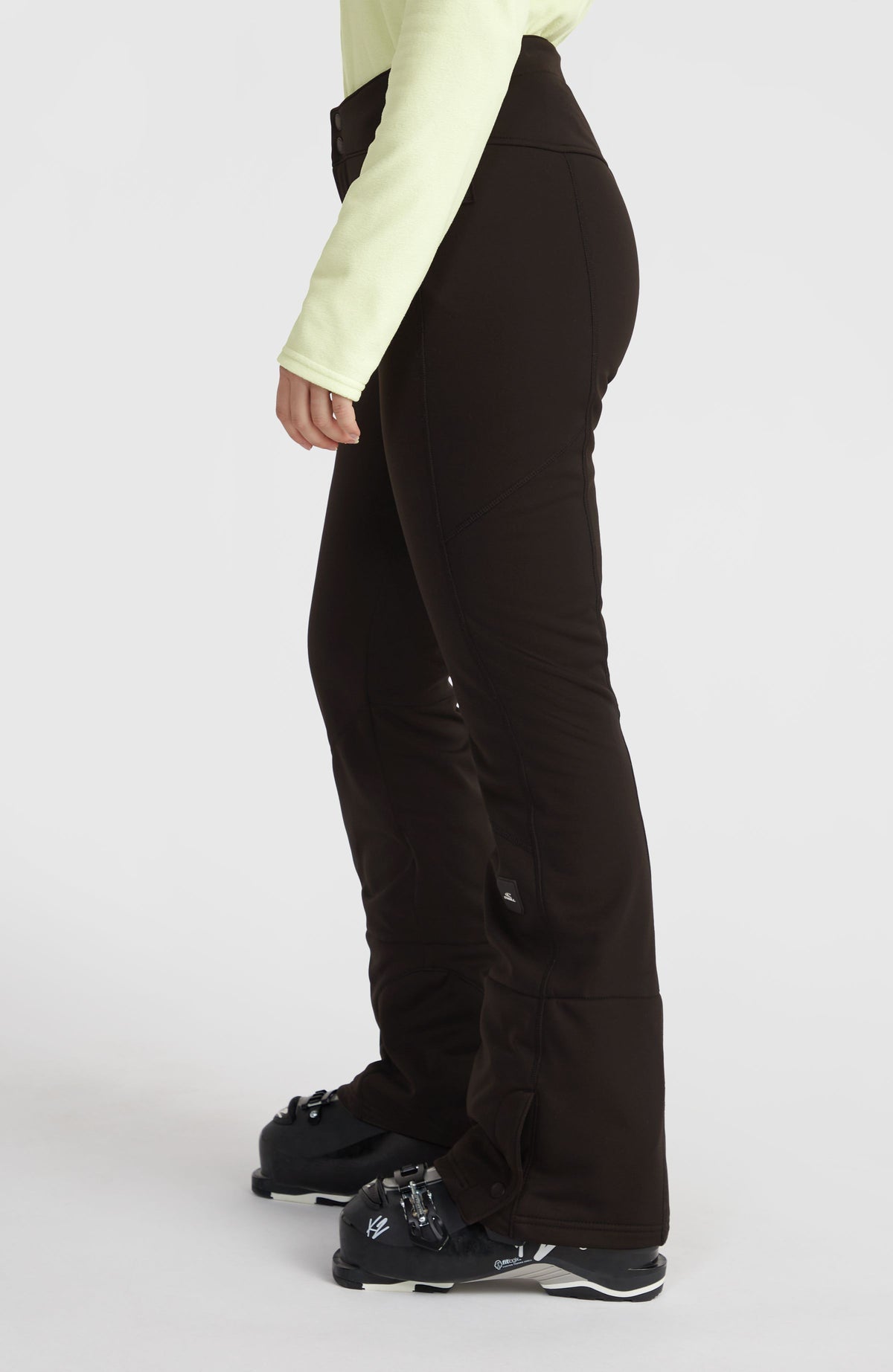 Blessed Softshell Hybrid Skinny Skihose für Damen, schwarz, Seitenansicht am Model