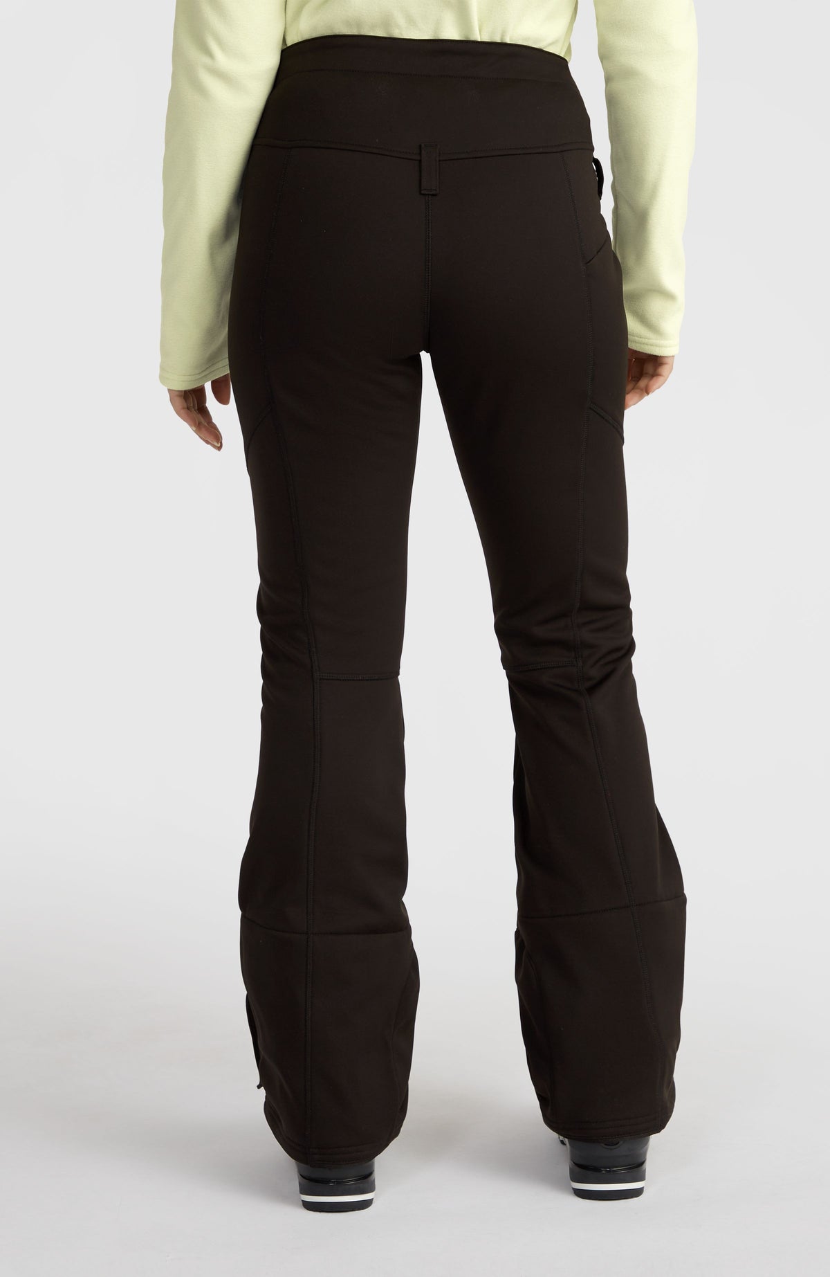 Blessed Softshell Hybrid Skinny Skihose für Damen, schwarz, Rückansicht am Model