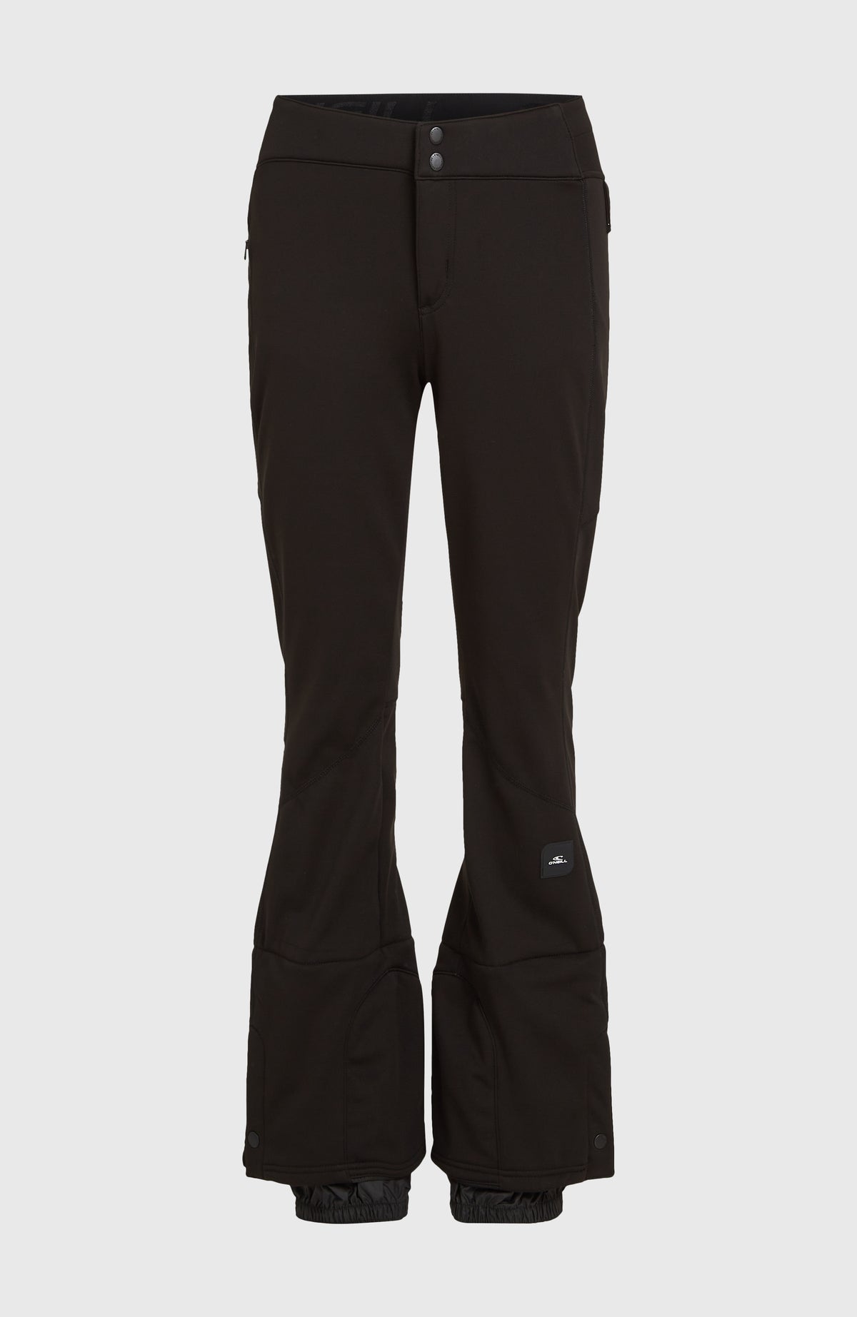 Blessed Softshell Hybrid Skinny Skihose für Damen, schwarz, freigestellt von vorne