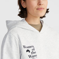 Women of the Wave Hoodie | White Melange